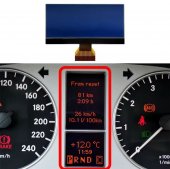 Display LCD pt. ceasuri de Mercedes A-B Class W169/W245 (2004-2012) Versiunea 7V