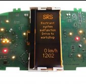 Display LCD pt. ceasuri de Mercedes A-B Class W169/W245 (2004-2012) Versiunea 8V