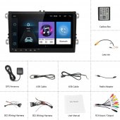 Navigatie android 1G+16 GB cu ecran 9'' dedicata pentru VW Passat CC,B7,B6,Golf 5 6,Touran,Skoda, Seat.